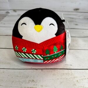 Squishmallows Luna‎ Penguin Christmas Plush 4.5" Holiday Stuffed Animal NWT